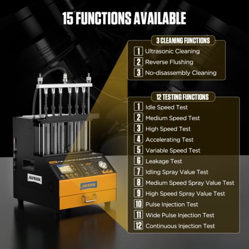 AUTOOL CT500 - Industrijski perač i tester injektora GDI/EFI/FSI
