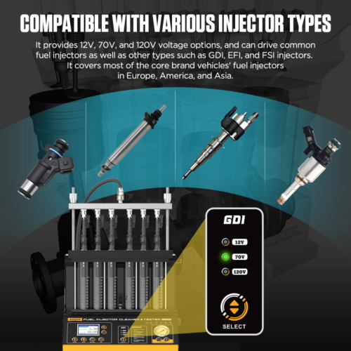 AUTOOL CT500 - Industrijski perač i tester injektora GDI/EFI/FSI