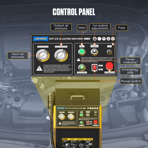 AUTOOL HTS709 Stroj za pjeskarenje suhim ledom
