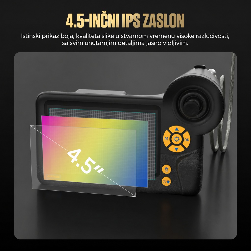 IPS zaslon 4,5 inča
