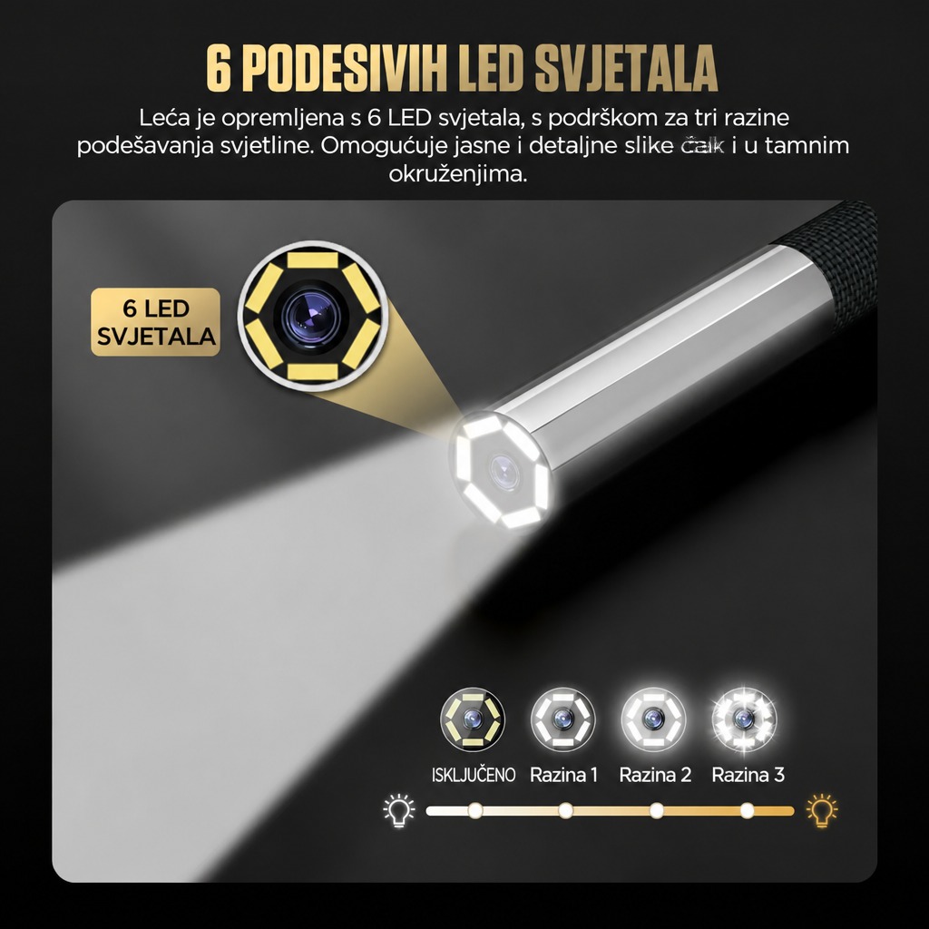 6 podesivih LED dioda