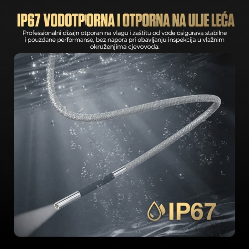 Inspekcijska kamera dijagnostički endoskop Autool SVB408 | HD zaslon | 4-smjerna 360°