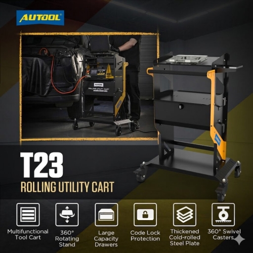 AUTOOL T23 Tier transportna kolica s kotačima i ručkom