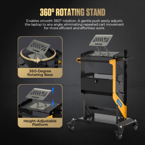 AUTOOL T23 Tier transportna kolica s kotačima i ručkom
