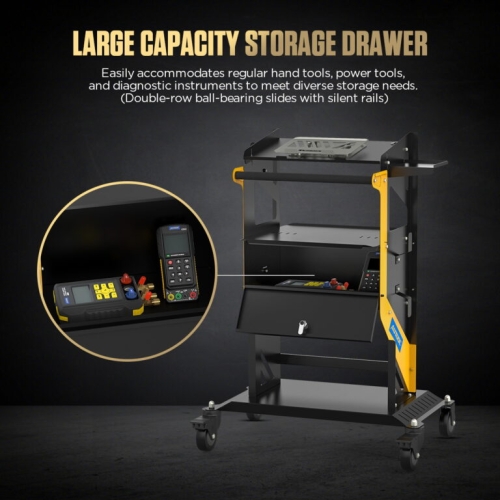 AUTOOL T23 Tier transportna kolica s kotačima i ručkom