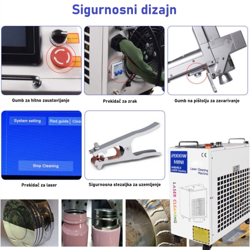 ČISTAČ VLAKNASTIM LASEROM 1500W M2 + PRIBOR