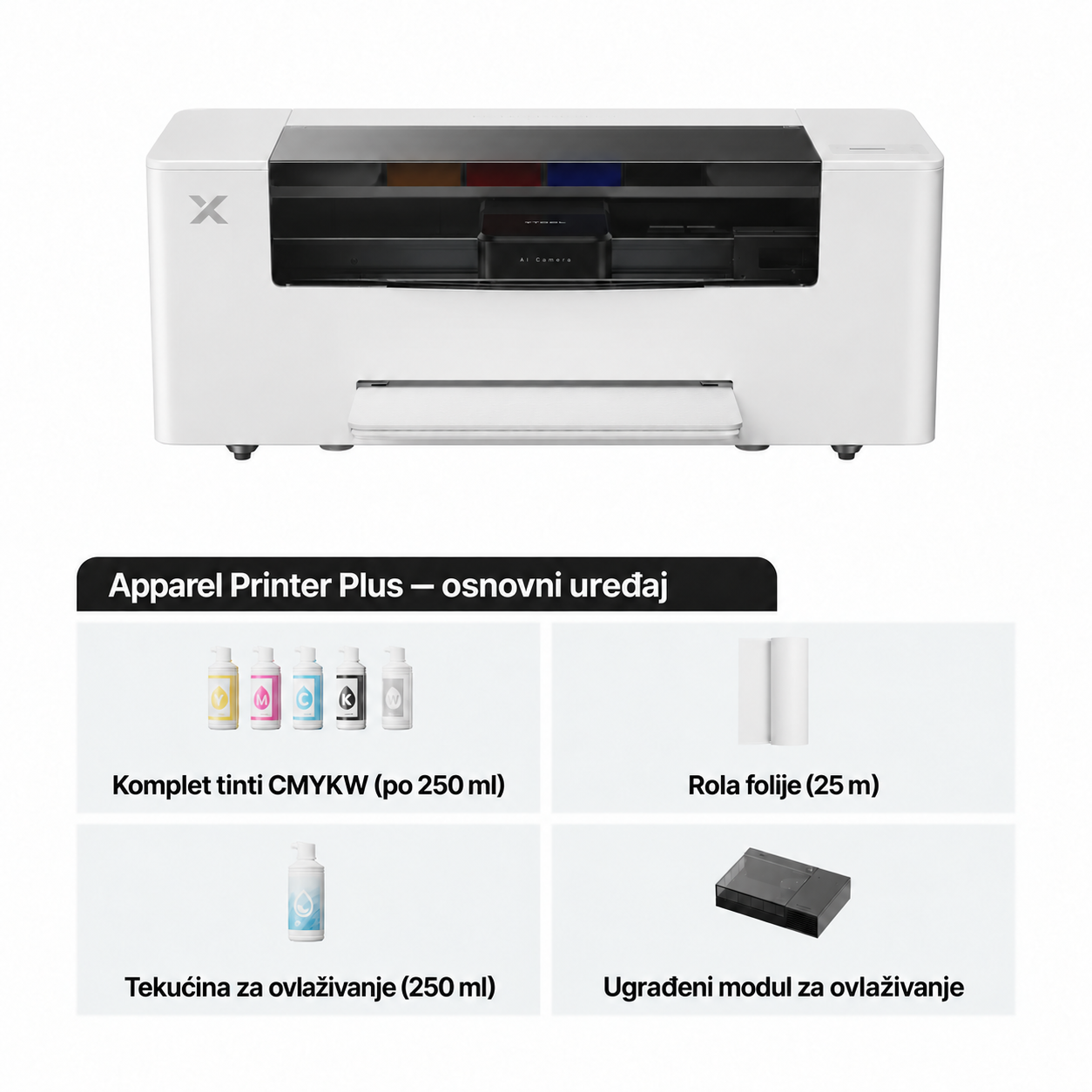 xTool Apparel Printer Plus — osnovni uređaj