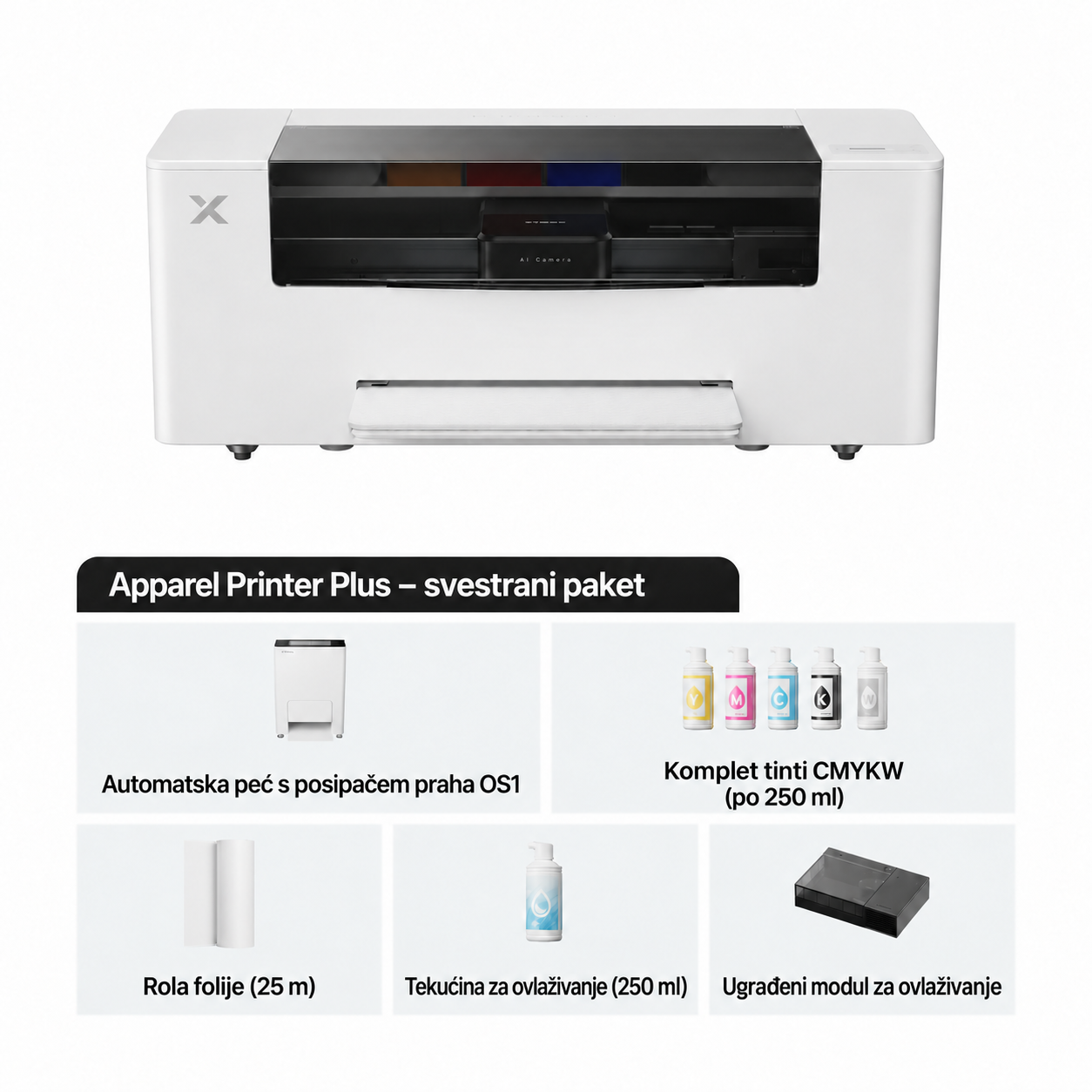 xTool Apparel Printer Plus s peći OS1