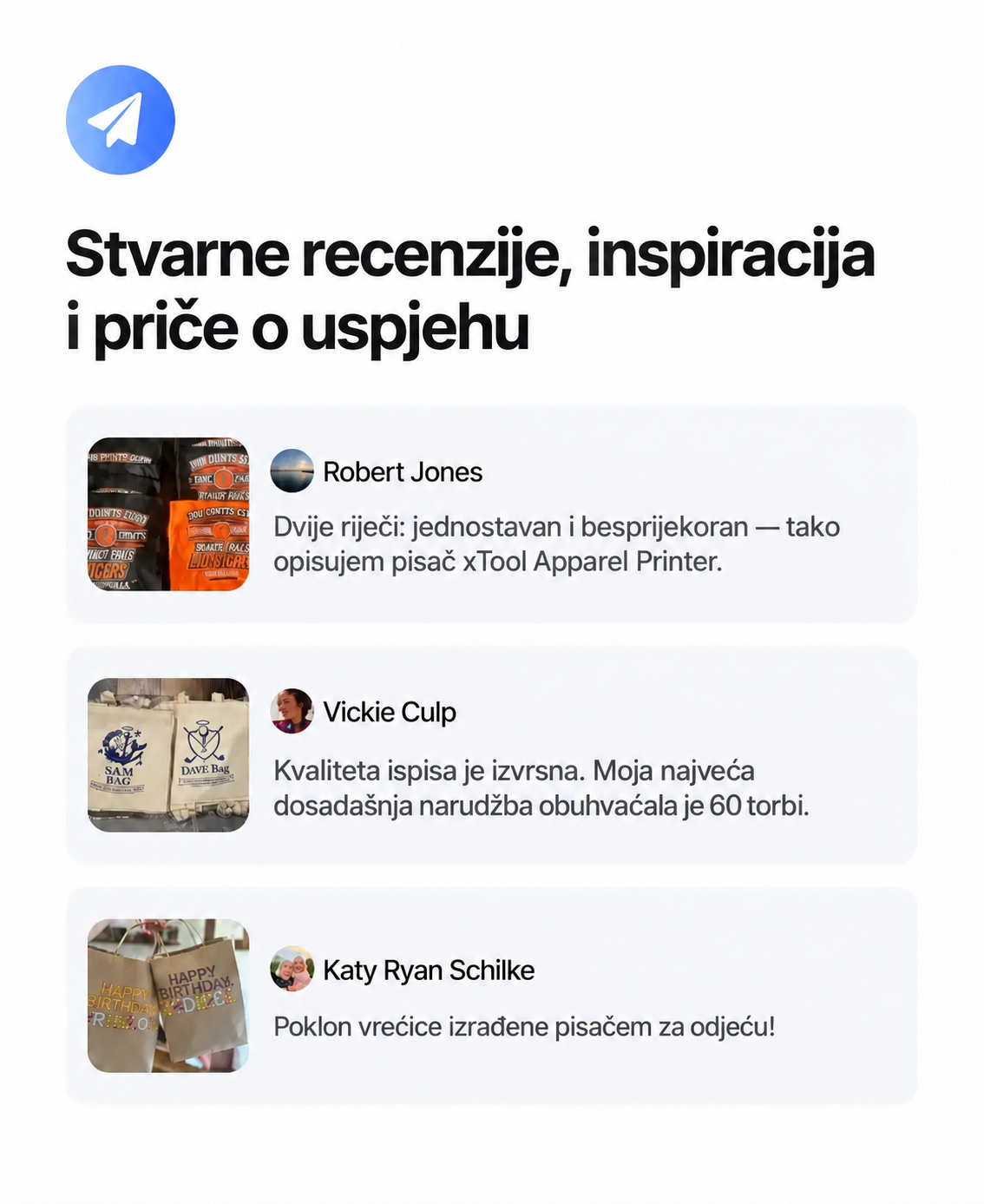 Iskustva korisnika uređaja xTool Apparel Printer Plus