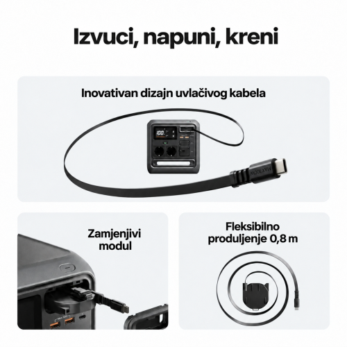 Izvlačivi kabel 100 W u DJI Power 1000 Mini