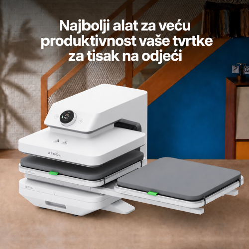 xTool Dual Station — dvije radne stanice za učinkovitiju personalizaciju odjeće