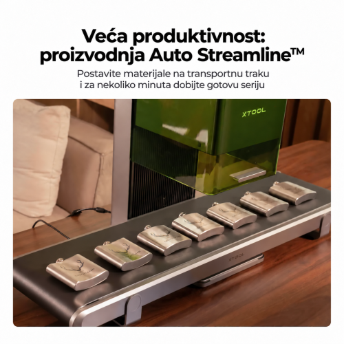 Automatska transportna traka xTool Auto Streamline™ za F2 Ultra UV / F2 Ultra / F1 Ultra