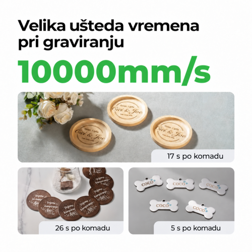 xTool F1 Ultra — dvulaserski graver 20 W: vlaknasti i diodni laser
