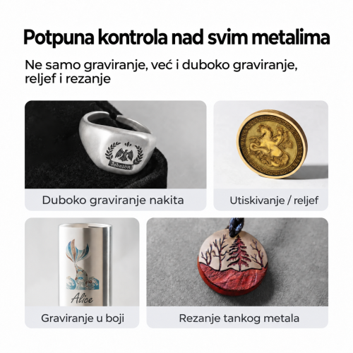 xTool F1 Ultra — dvulaserski graver 20 W: vlaknasti i diodni laser