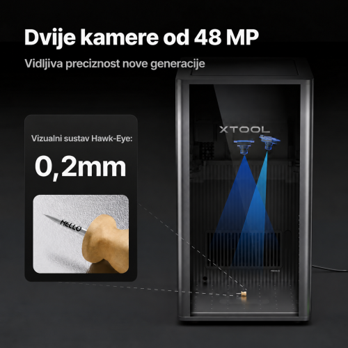xTool F2 Ultra — dvulaserski graver MOPA 60 W + diodni laser 40 W