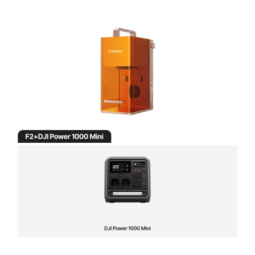 xTool F2 — prijenosni laserski graver IR 5 W + diodni laser 15 W, radna površina 115 × 115 mm