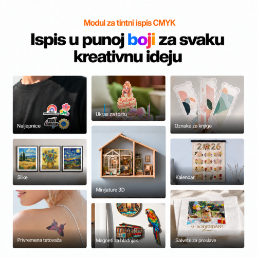 Ispis u boji CMYK — primjeri primjene
