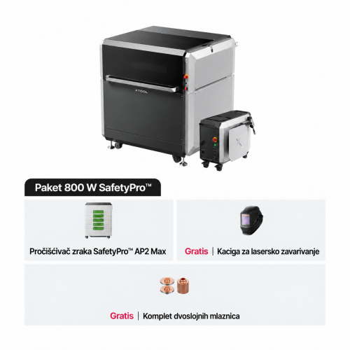 xTool MetalFab — laserski zavarivač i FIBER laserski rezač