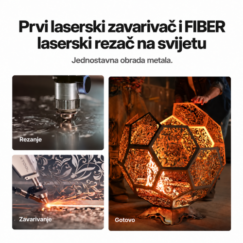 xTool MetalFab — laserski zavarivač i FIBER laserski rezač