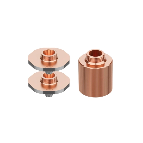 Dvije dvoslojne mlaznice xTool MetalFab 1,0 i 1,2 mm i produžna čahura 20 mm — komplet P0102000107
