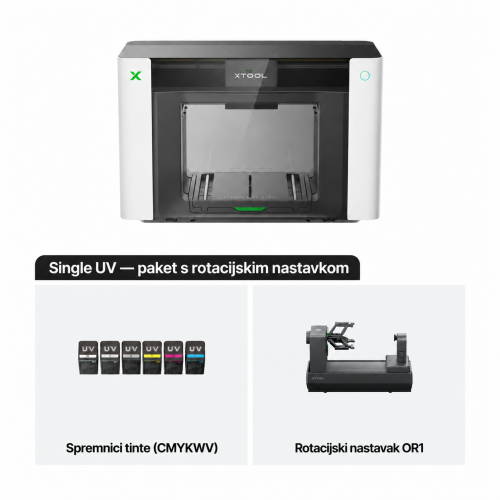 xTool O1 Omni Printer — UV, UV DTF, DTG i DTF pisač 4 u 1