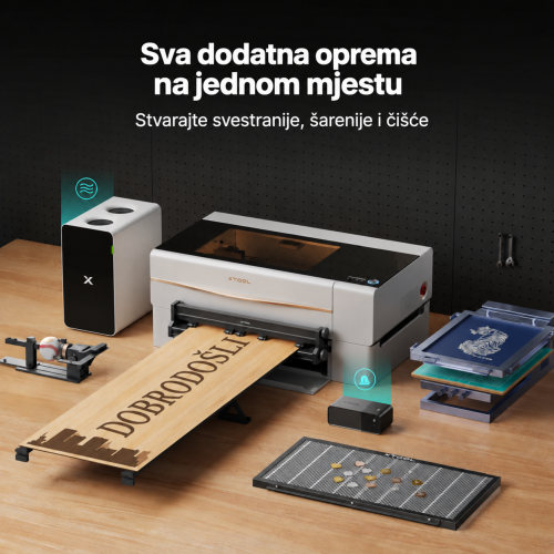 xTool P2S s potpunim kompletom dodataka