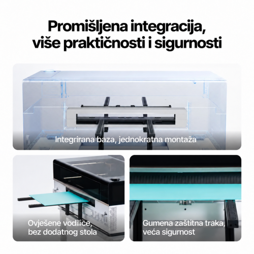Dodavač xTool P3 — integrirana konstrukcija i praktična montaža Dodavač xTool P3 — integrirana konstrukcija i praktična montaža