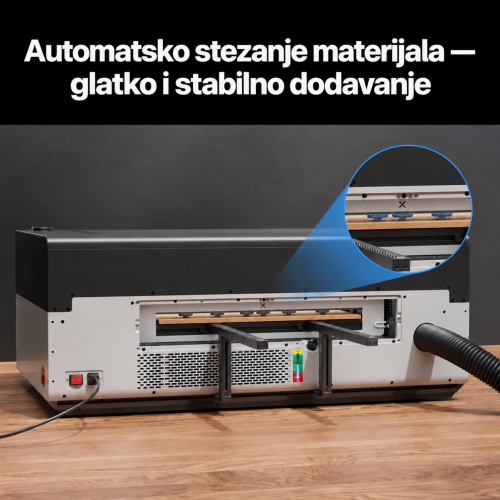 Dodavač xTool P3 — automatsko pritiskanje materijala Dodavač xTool P3 — automatsko pritiskanje materijala