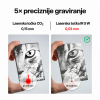 Usporedba laserske točke CO₂ lasera 0,15 mm i IR lasera 5 W 0,03 mm