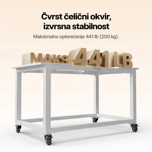 Čelični okvir mobilnog postolja xTool nosivosti 200 kg