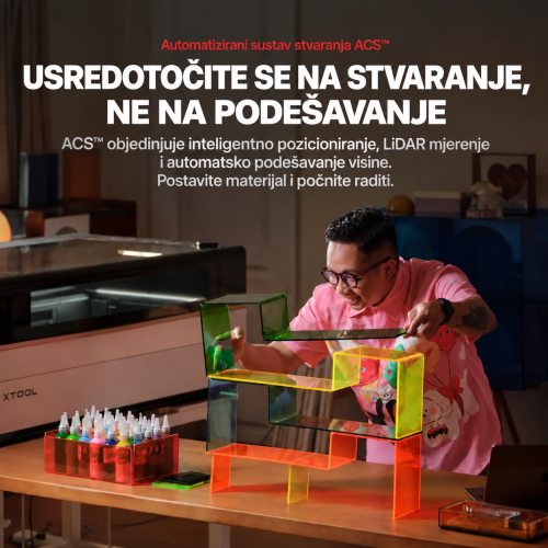 xTool P3 — automatski sustav ACS