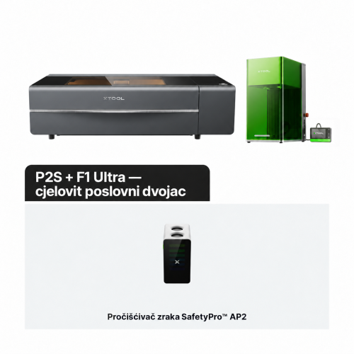 xTool serija P + F — učinkovit poslovni duo