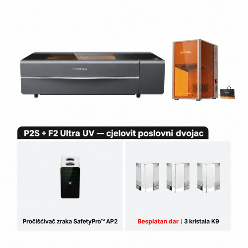 xTool serija P + F — učinkovit poslovni duo
