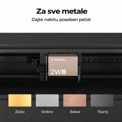 Modul IR xTool S1 i primjeri označavanja metala