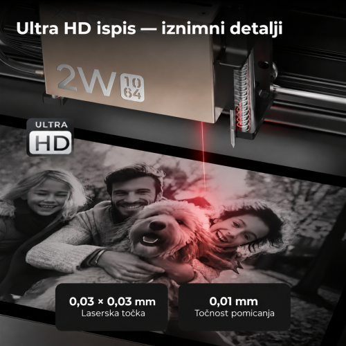 xTool S1 + modul IR 1064 nm — zatvoreni diodni laserski rezač i graver