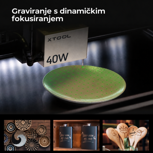 xTool S1 + modul IR 1064 nm — zatvoreni diodni laserski rezač i graver