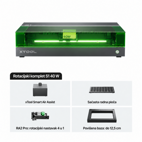 xTool S1 — zatvoreni diodni laserski rezač i graver