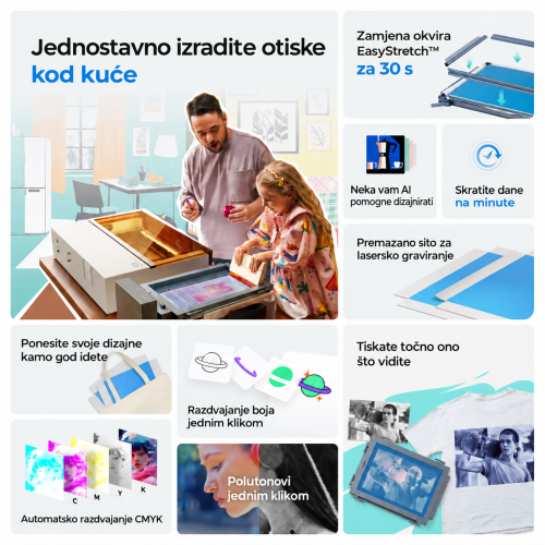 Sitotiskarski uređaj xTool: prvo rješenje za sitotisak uz pomoć lasera