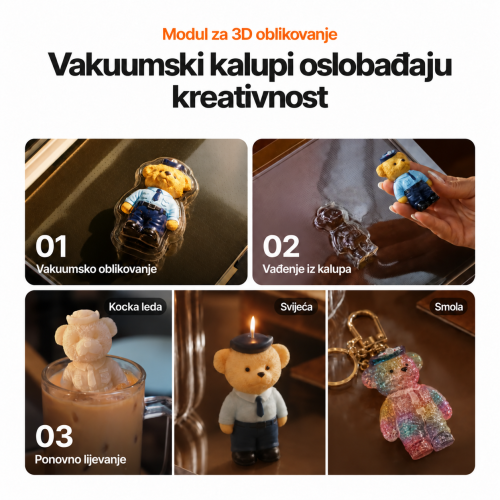 xTool WonderPress 3D — modularna automatska termopreša
