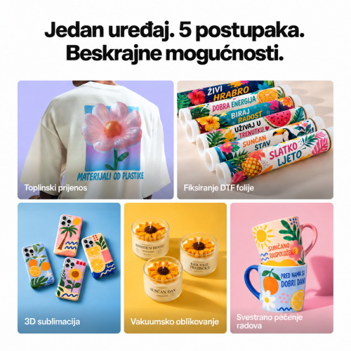 xTool WonderPress 3D — modularna automatska termopreša